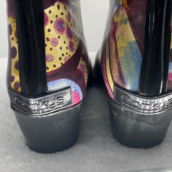 Nomad Corky's Cowgirl Women's Rubber Rainboots - Size 6 - Picture 7 of 9